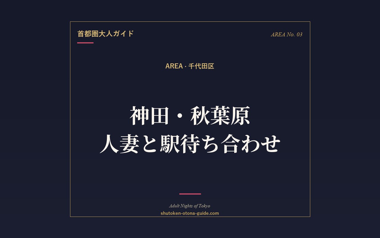 神田・秋葉原で人妻と駅待ち合わせ